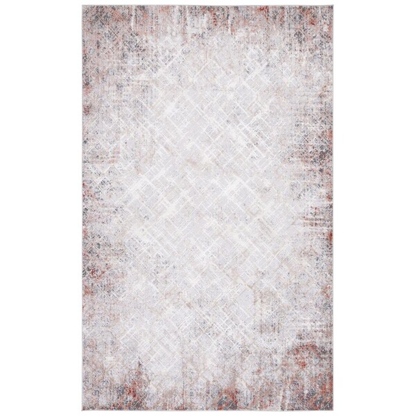 Safavieh 9 x 12 ft. Vogue Power Loomed Rectangle Rust & Gray Area Rug VGE158P-9 - main
